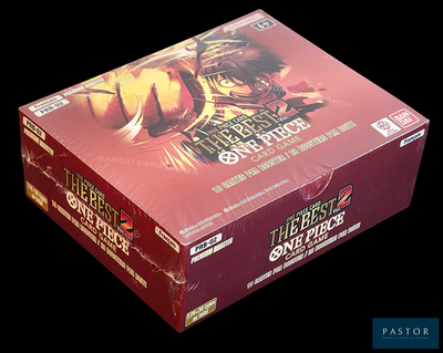 a box of card games on display on a black background