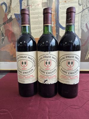 Trois bouteilles de Château Pavie-Macquin Saint-Émilion GCC …