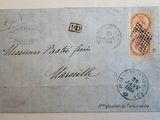 a piece of paper that has some stamps on it