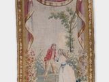 an image of a painting of a woman and a man in a garden