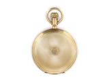 an antique gold pocket watch on a white background with a white background