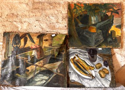 3 Huiles sur toile Henry ALGAN - Photo 1