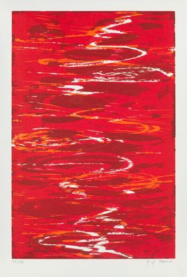 une image représentant un tableau rouge et blanc sur fond blanc