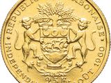 an image of a gold coin with a coat of arms on it