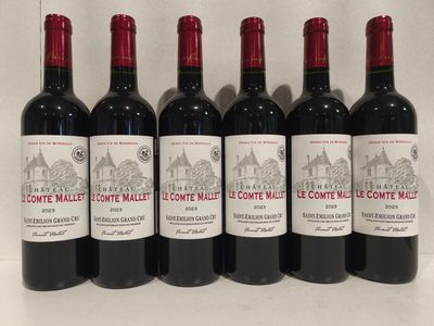 6 Bouteilles Château Le Comte Mallet 2023 Saint-Emilion Gran…