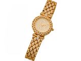 une montre-bracelet pour femme en or 18 carats sertie de diamants
