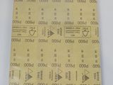a piece of paper that has a lot of numbers on it