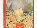 un vieux livre avec l'image d'un homme dessus