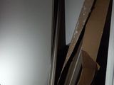 a door that has a bunch of boxes in it