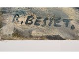 an image of a close up of a piece of art with writing on it