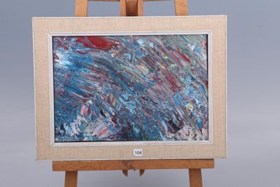 un petit chevalet sur lequel est posé un tableau