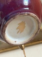 PAIRE DE VASES EN CERAMIQUE SANG DE BOEUF montés en lampe. (photo 5)