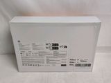 the back of a white box with a black and white label on it