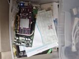a plastic container with electronic components inside of it