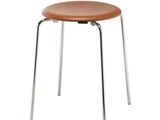 une image représentant un tabouret en bois avec des pieds en métal et une assise marron