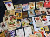 many different types of labels on a table