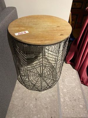 1 table tabouret ronde en bois 40x56 cm (modèle d'exposition…