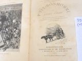 two pages of an old book with a picture of a man on a horse drawn carriage