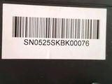 a barcode on the back of a laptop computer