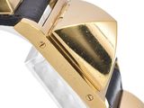 an image of a close up of a watch on a white surface