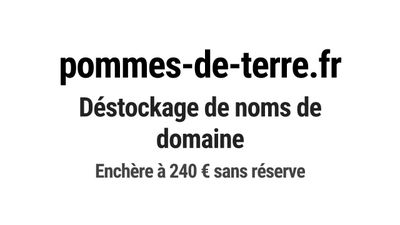Nom de domaine pommes-de-terre.