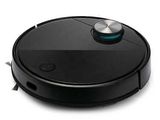 an image of a robotic vacuum cleaner on a white surface