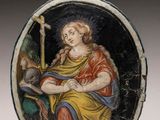 une image d'un tableau représentant une femme avec un oiseau dans la main