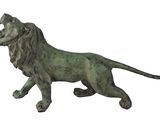 an image of a statue of a lion on a white background