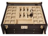a large black box with a bunch of items inside of it