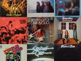 diverses pochettes d'albums de différents styles musicaux des années 80 et du début des années 90