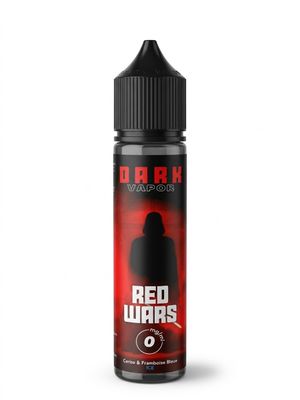 une bouteille de e-liquide « Red Wars » sur fond blanc