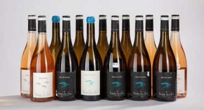 plusieurs bouteilles de vin sont alignées sur une table