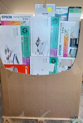 a cardboard box with a bunch of different items inside of it