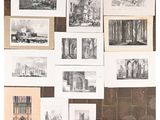 il y a beaucoup de dessins sur le mur de cette pièce