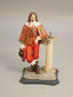 Figurines d'artistes - Ancien régime, 90 mm, Aramis appuyé s…