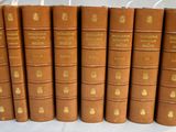 un lot de six livres anciens ornés de lettres dorées