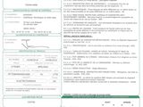 a green and white document with a barcode on it