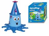 a blue plastic toy with an octopus on it and a box of toys