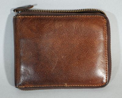 PAUL MARIUS Portefeuille en cuir marron