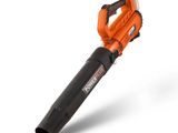 Un souffleur Black & Decker est représenté sur un fond blanc