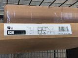 a box with a label on it sitting on a carton