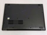 a black laptop that is sitting on a table
