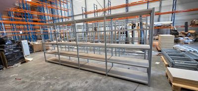Set of 4 columns of KIMER mini-racks / medium-heavy shelv... - 81915014 ...