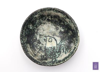 Jacques BLIN (1920-1995) Coupe en céramique émaillée à décor… - Photo 1