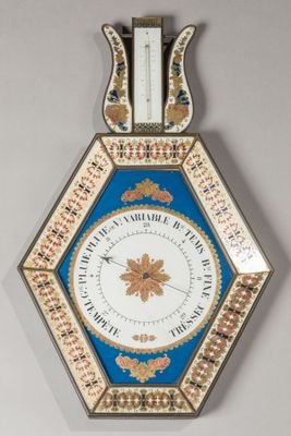 a clock that is hanging on the wall in the room