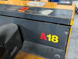 an image of a forklift with a number on the front of it