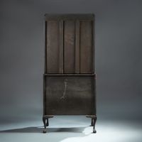 Vitrine scribanne en placage d’acajou. (photo 3)