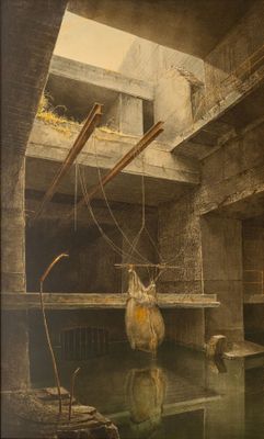 Jean-Marie POUMEYROL (né en 1946). Puits de four dans un for…