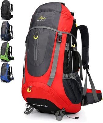 a close up of a backpack with multiple colors of backpacks