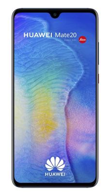 un gros plan sur l'arrière d'un smartphone Huawei Mate 20 noir